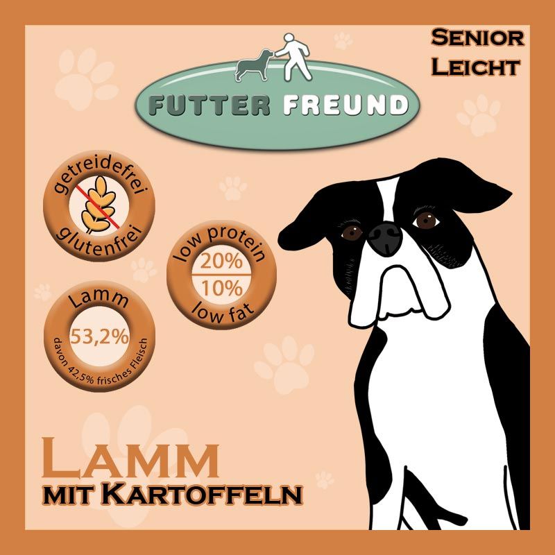 Futterfreund Trockenfutter Lamm Senior/Leicht 10kg