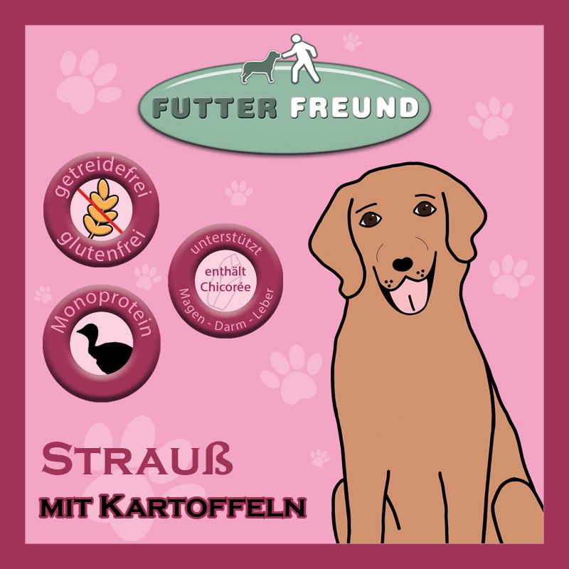 Futterfreund Trockenfutter Strauß + Kartoffeln 10kg
