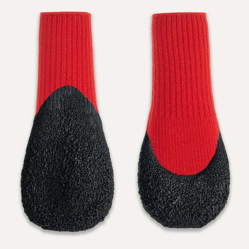 Goo-eez Dog Boots Lites, 4 Stück, XXS, rot/schwarz