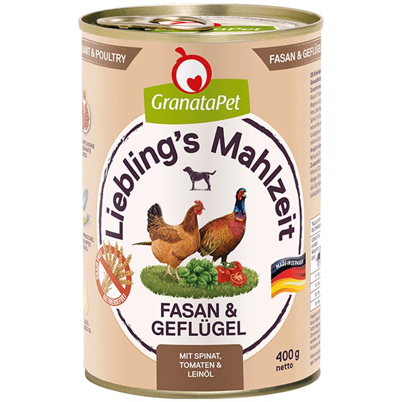 Granatapet Lieblingsmahlzeit Fasan und Geflügel 400g