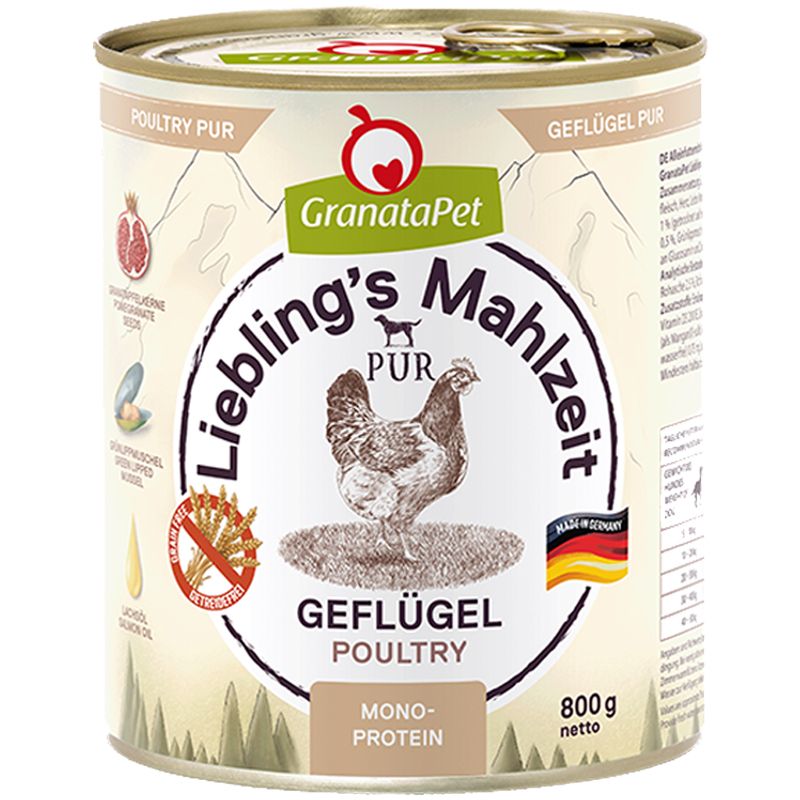 Granatapet Lieblingsmahlzeit Geflügel PUR 800g