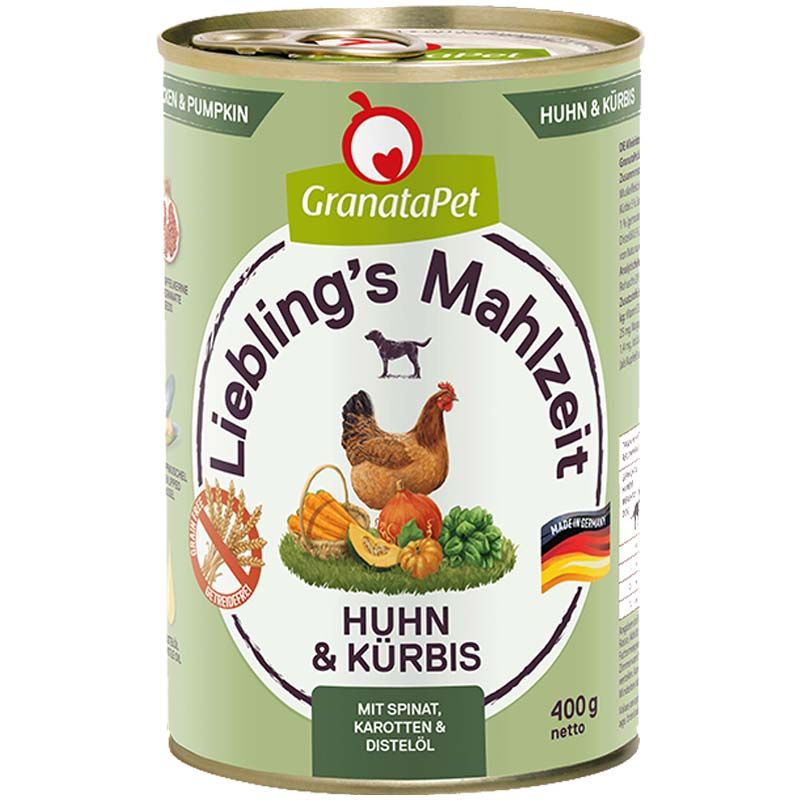 Granatapet Lieblingsmahlzeit Huhn und Kürbis 400g