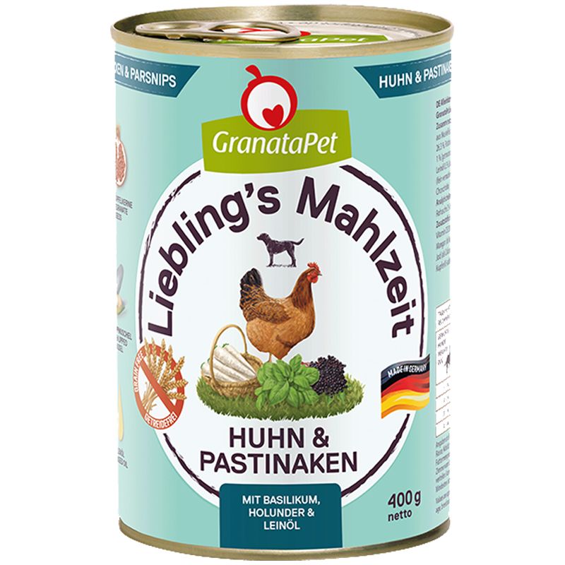 Granatapet Lieblingsmahlzeit Huhn und Pastinaken 400g