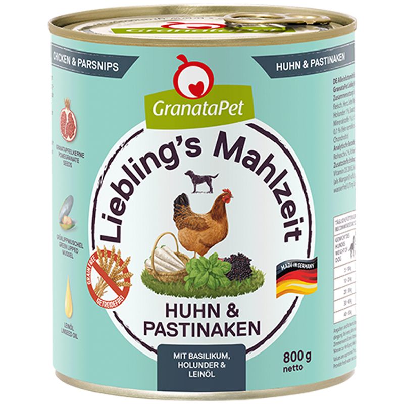Granatapet Lieblingsmahlzeit Huhn und Pastinaken 800g