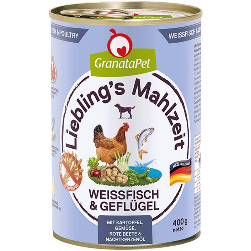 Granatapet Lieblingsmahlzeit Weißfisch und Geflügel 400g