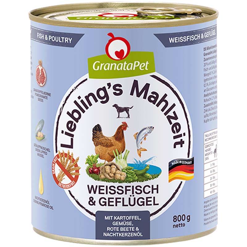 Granatapet Lieblingsmahlzeit Weißfisch und Geflügel 800g