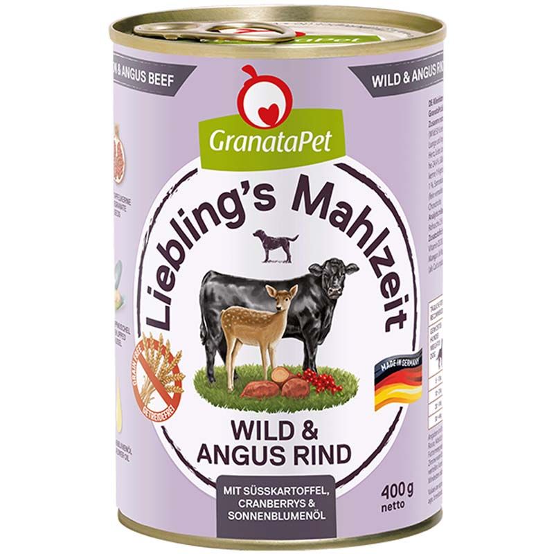 Granatapet Lieblingsmahlzeit Wild und Angus Rind 400g