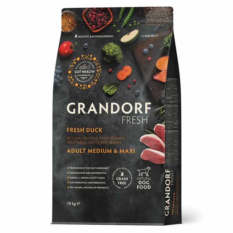 Grandorf Fresh Adult Medium-Maxi Frische Ente 10 kg