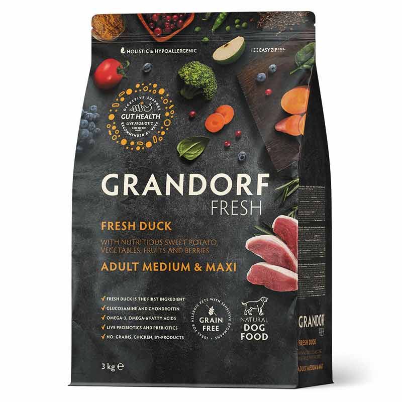 Grandorf Fresh Adult Medium-Maxi Frische Ente 3 kg