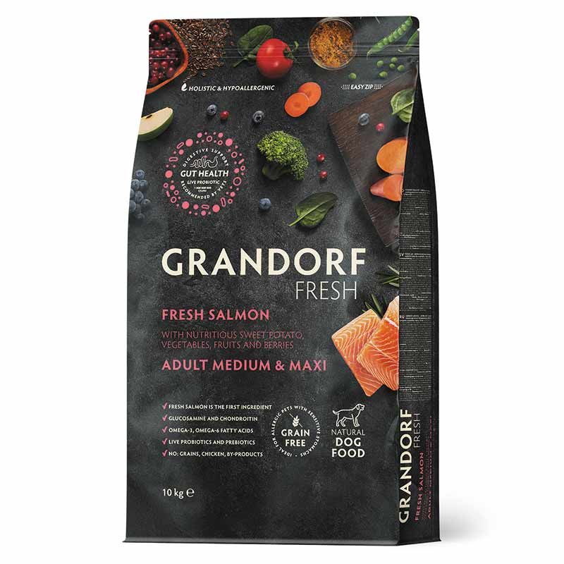 Grandorf Fresh Adult Medium-Maxi Frischer Lachs 10 kg