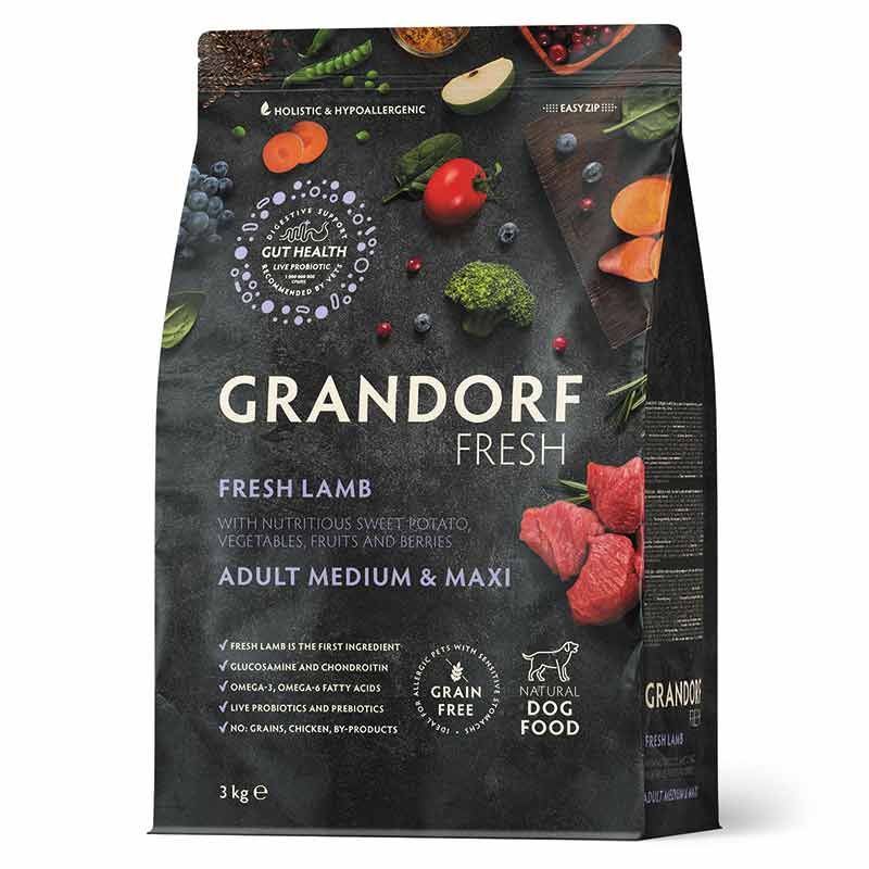 Grandorf Fresh Adult Medium-Maxi Frisches Lamm 3 kg