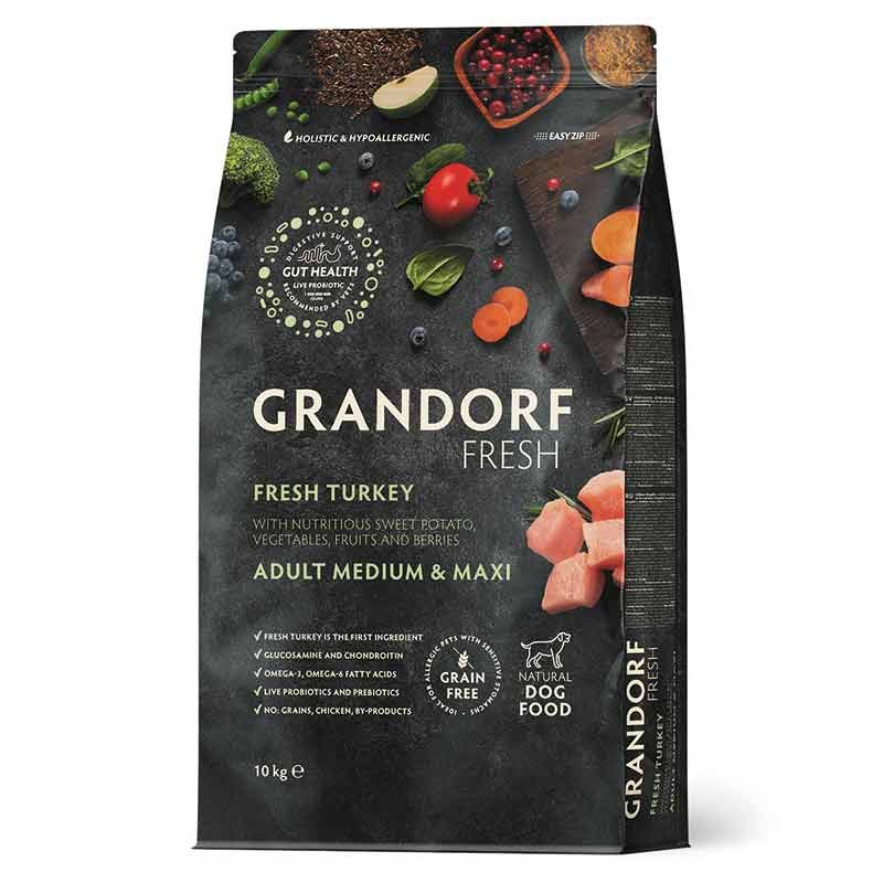 Grandorf Fresh Adult Medium-Maxi Frische Pute 10 kg