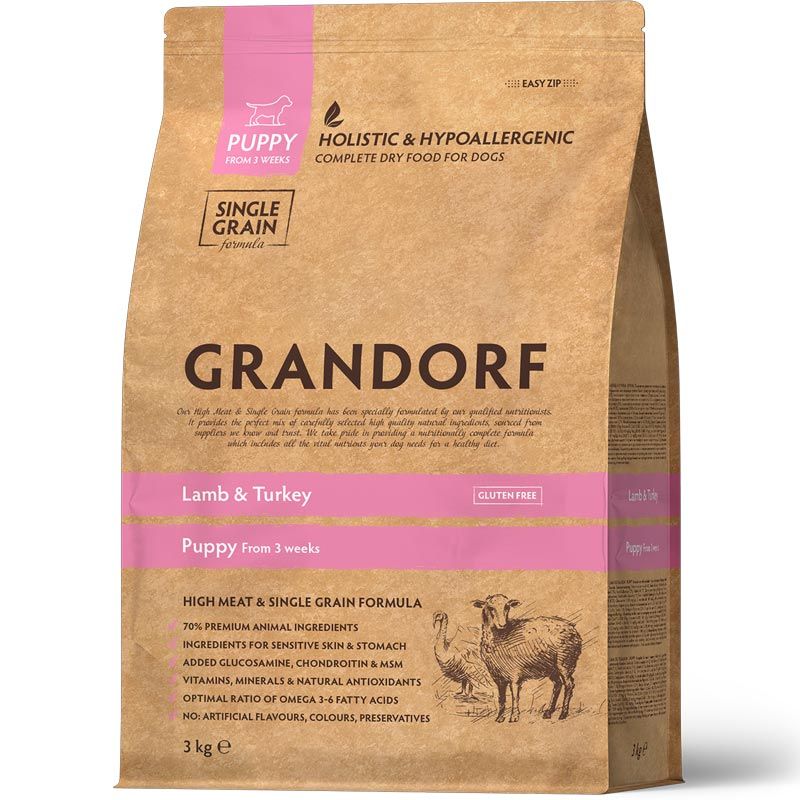 Grandorf Puppy Lamm und Pute 3 kg