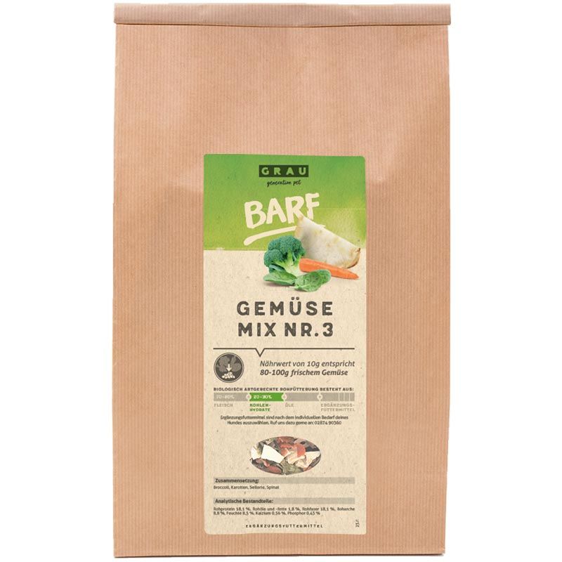 Grau Gemüsemix -Mischung Nr.3- 1,2 kg