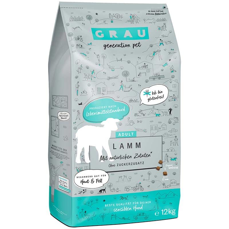 Grau Hund Adult Lamm 12 kg