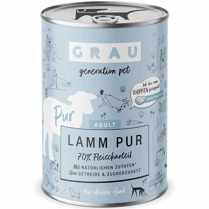 Grau Hund Adult Lamm Pur 400g