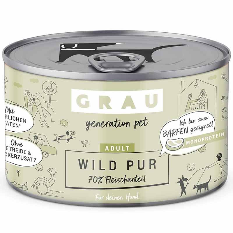 Grau Hund Adult Wild Pur 200g