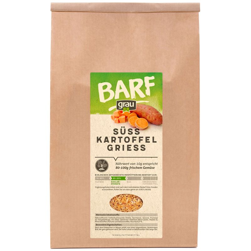 Grau Süßkartoffel-Grieß 1,2 kg