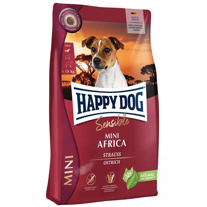 Happy Dog Supreme Mini Africa Strauss & Kartoffel 800g