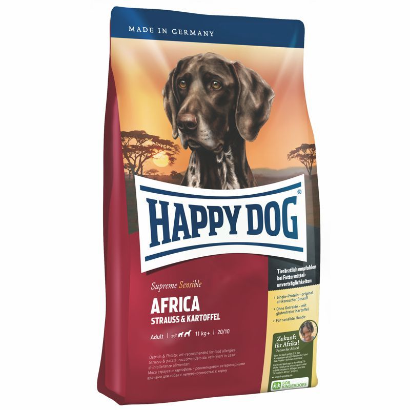 Happy Dog Supreme Africa Strauss & Kartoffel 1 kg