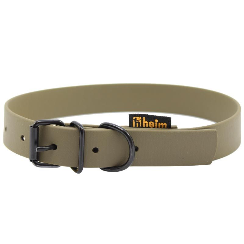 Heim Halsband Biothane, genie/genä, 19/40, oliv