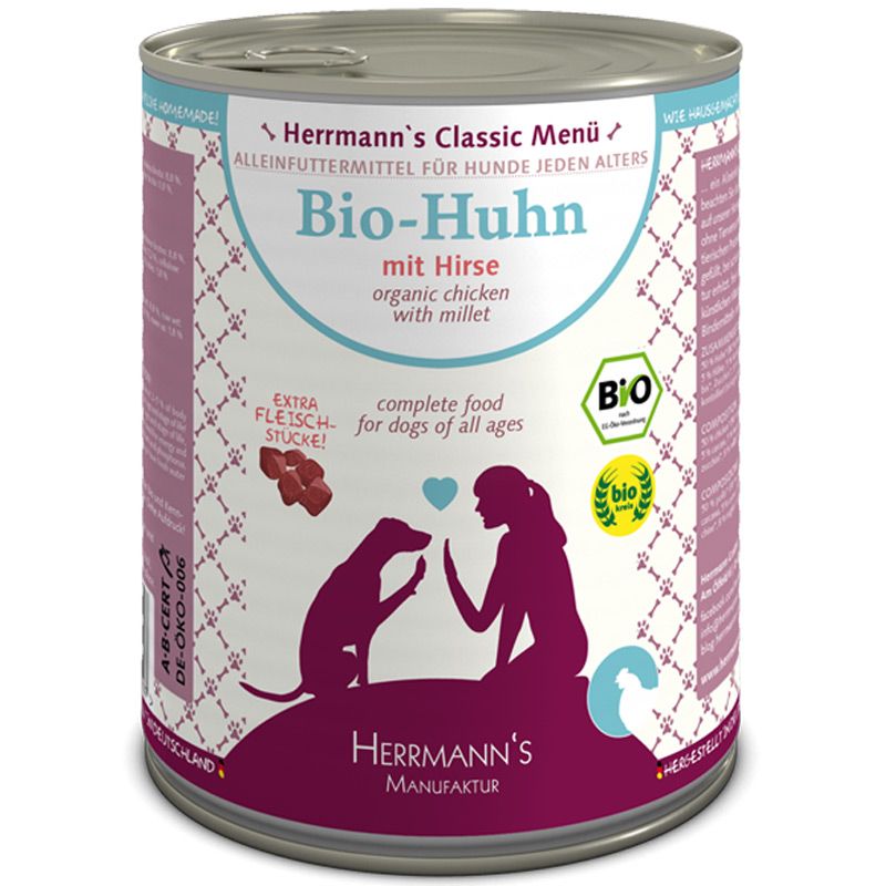 Herrmanns Bio-Huhn mit Hirse 800g
