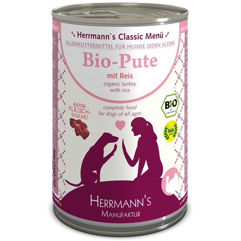 Herrmanns Bio-Pute mit Reis 400g