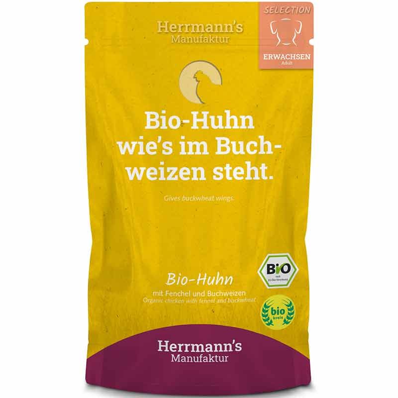 Herrmanns Selection Erwachsen Bio Huhn Pouch 150g