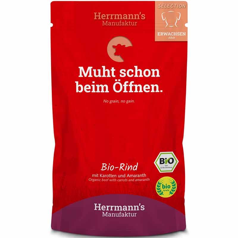 Herrmanns Selection Erwachsen Bio Rind Pouch 150g