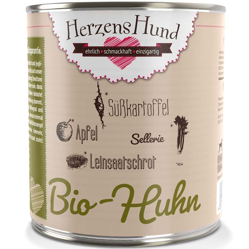 HerzensHund Bio-Huhn mit Bio-Gemüse 800g