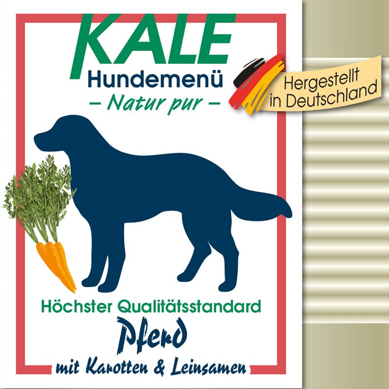 Kale Dose Pferd mit Karotten & Leinsamen 800g