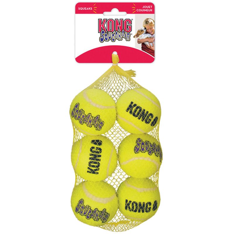 KONG AirDog Squeakair Balls 6er Medium, 6cm
