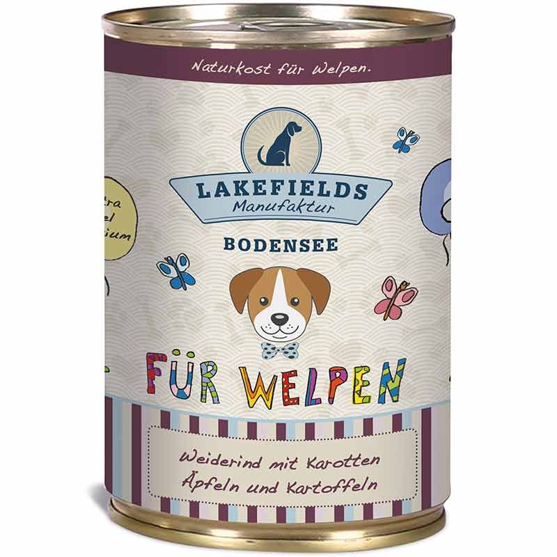 Lakefields Dosenfleisch-Menü Welpen Rind 400g
