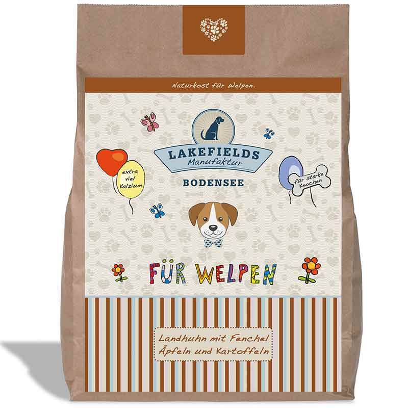 Lakefields Trockenfleisch-Menü Welpen Huhn 2.5 kg