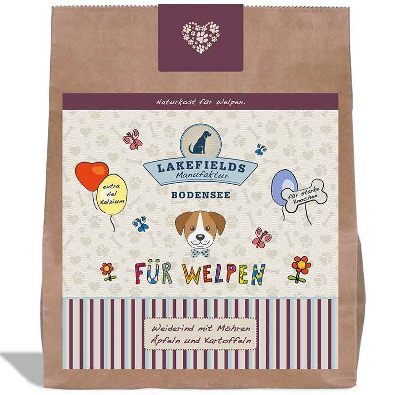Lakefields Trockenfleisch-Menü Welpen Rind 1 kg