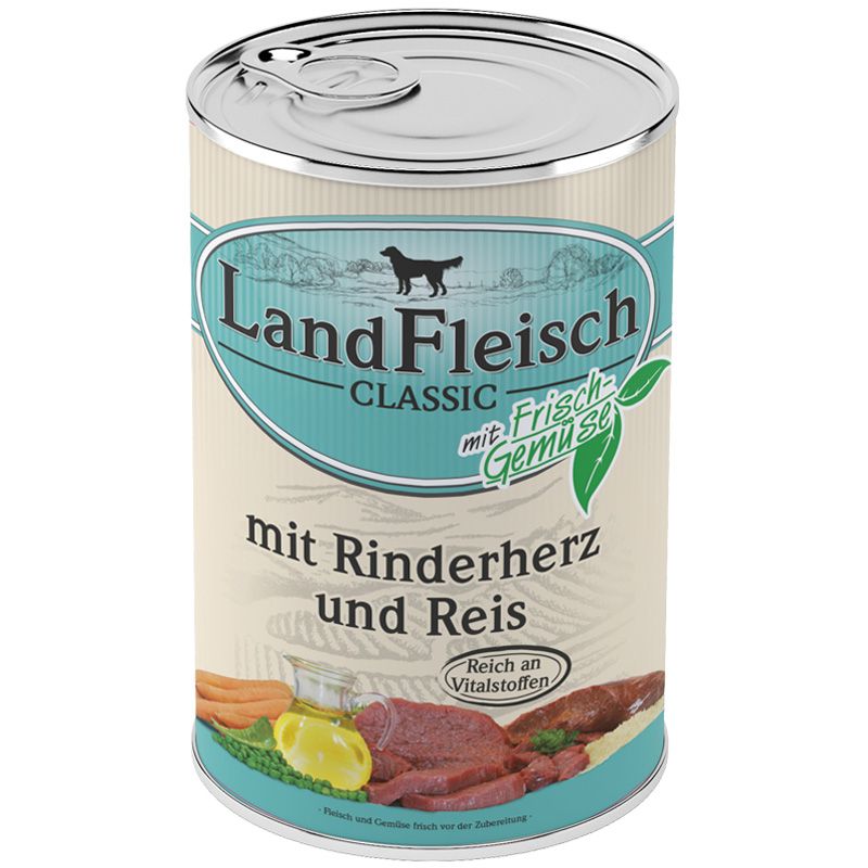 Landfleisch pur Rinderherz & REIS 400g