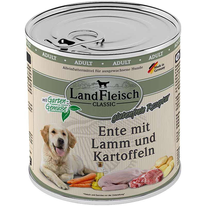Landfleisch pur Ente mit Lamm und Kartoffeln 800g