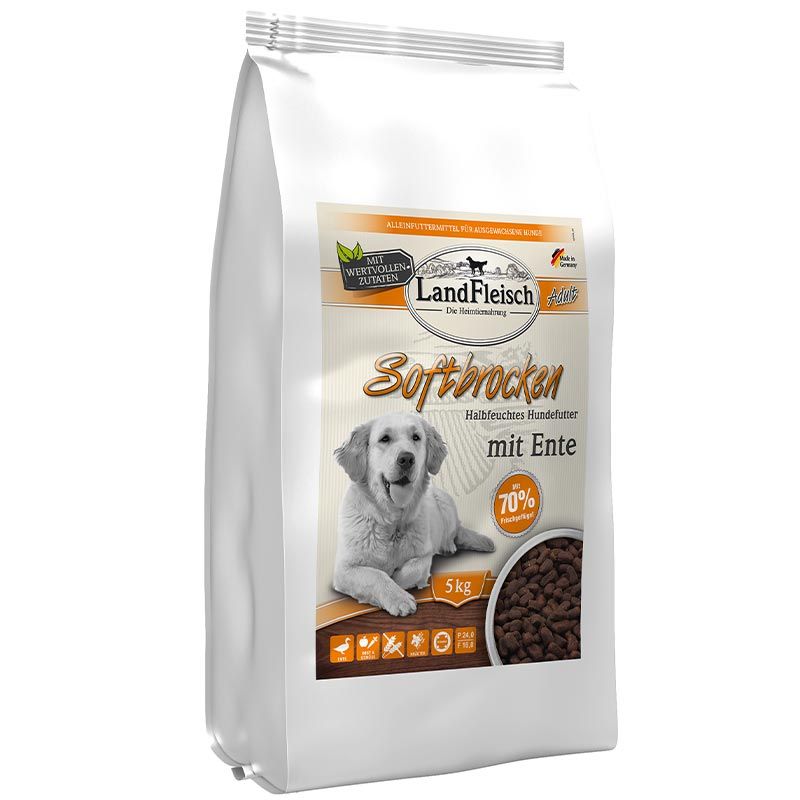 Landfleisch Dog Softbrocken mit Ente 5kg