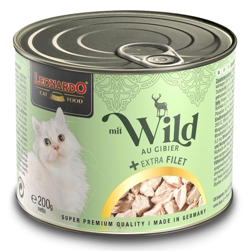 Leonardo Dose mit Wild + extra Filet 200g