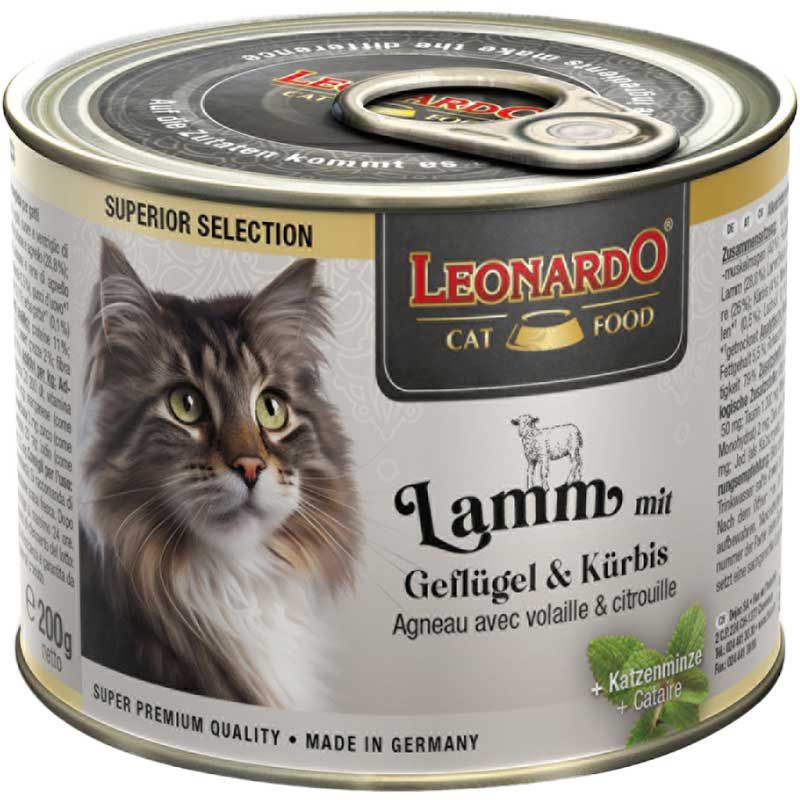 Leonardo Dose Lamm mit Geflügel und Kürbis 200g