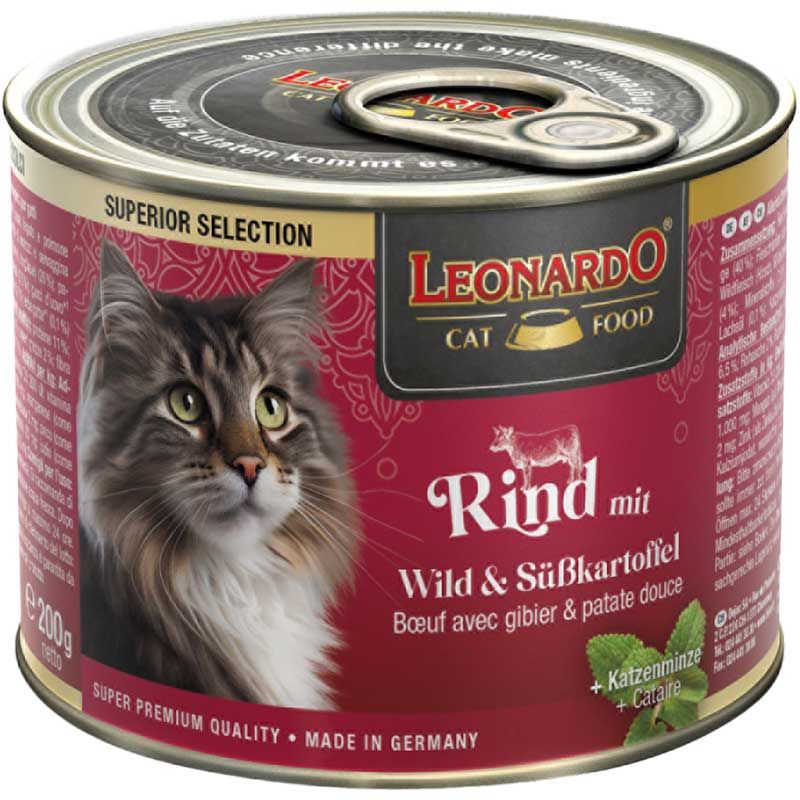 Leonardo Dose Rind mit Wild und Süßkartoffel 200g