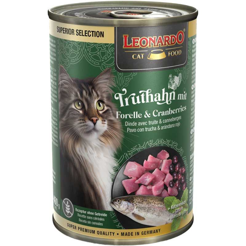Leonardo Dose Truthahn mit Forelle und Cranberries 400g