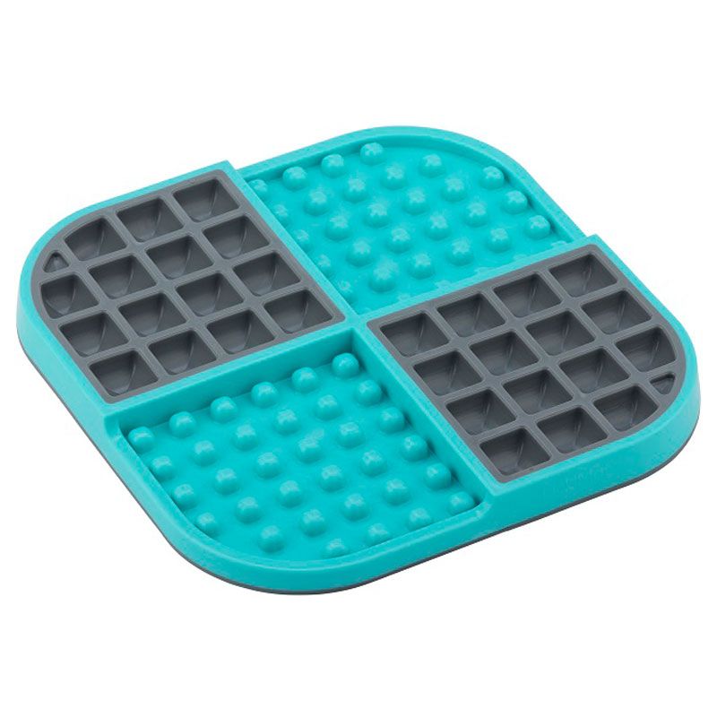 LickiMat Slomo Schleckmatte, turquoise, 20x20 cm
