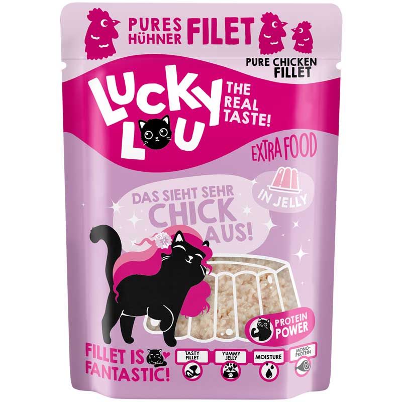 Lucky Lou Extrafood Hühnerfilet in Jelly 70g Pouch