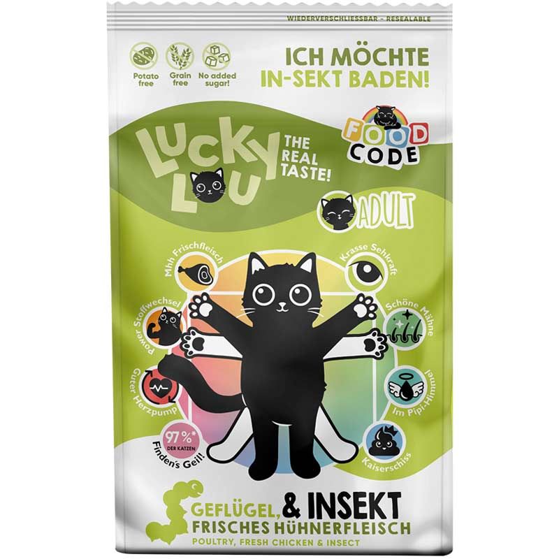 Lucky Lou Food Code Lifestage Adult Geflügel + Insekten 750g