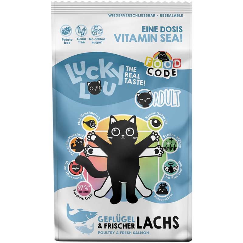Lucky Lou Food Code Lifestage Adult Geflügel + Lachs 1,7kg