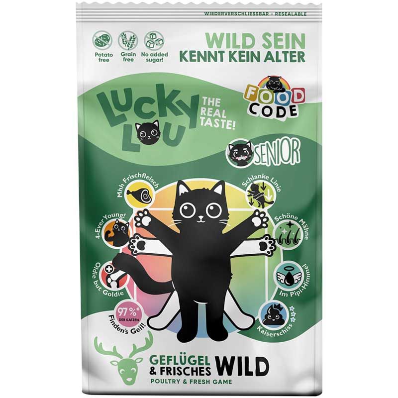 Lucky Lou Food Code Lifestage Senior Geflügel + Wild 750g