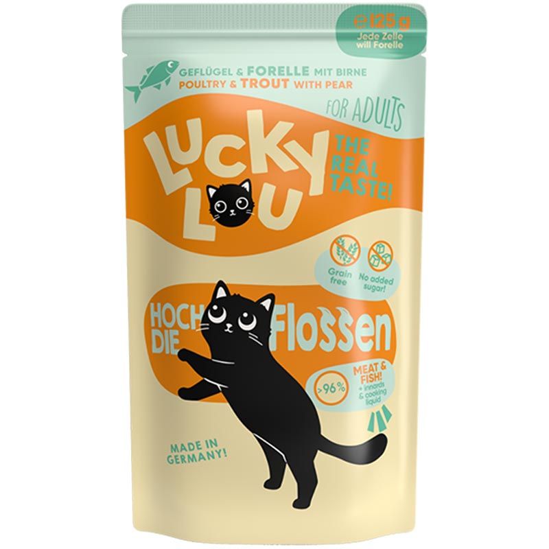 Lucky Lou Lifestage Adult Geflügel + Forelle 125g