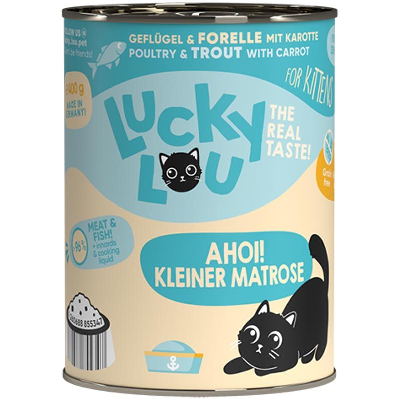 Lucky Lou Lifestage Kitten Geflügel + Forelle 400g