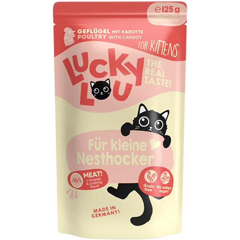 Lucky Lou Lifestage Kitten Geflügel 125g